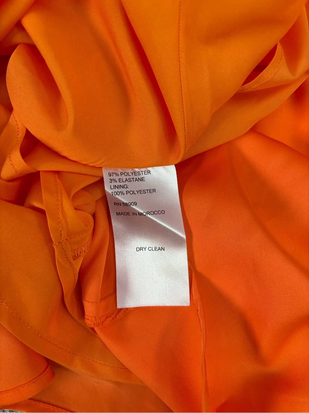 Gianni Bini Francesca Satin Dress In Mandarin Sz 12 NWT - - Picture 9 of 9